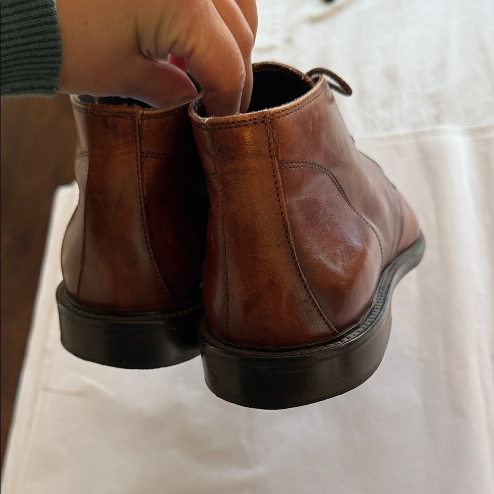 To Boot New York Brown Leather Chukka Boots 12 - Picture 2 of 5